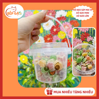  Xô kẹo sáp mix vị đủ size - Thích hợp làm quà tặng bạn bè sinh nhật 