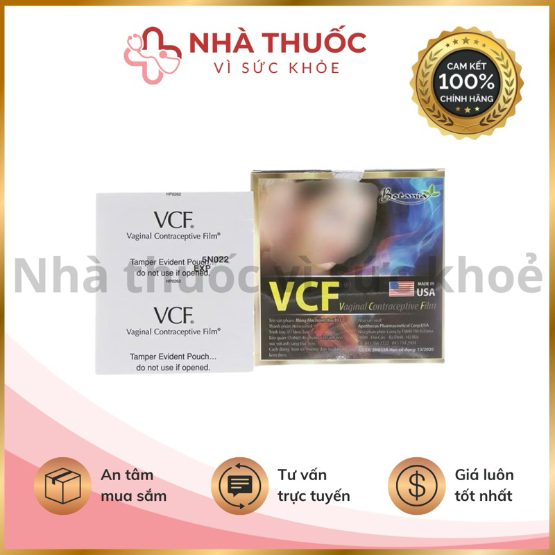 ✅ Màng phim tránh thai VCF ( Hộp 3 chiếc )