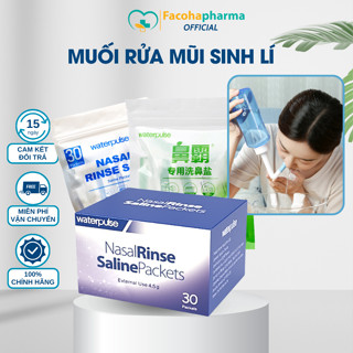  Muối rửa mũi dùng pha nước muối sinh lí kết hợp bình rửa mũi vệ sinh khoang mũi dành cho trẻ em và người lớn 