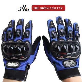  Găng Tay Xe Máy Đi Phượt Probiker Full DÀI Ngón Có Gù Nhựa 