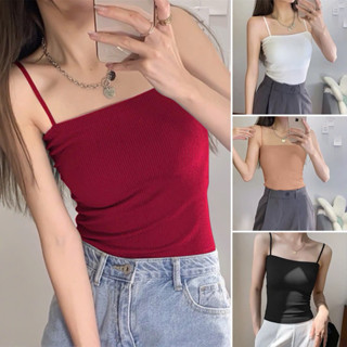 HỎA TỐC [Mua 3 áo 96k] Áo Thun Nữ 2 Dây Borip Không Lót Đệm Dáng Dài Chất Gân Tăm Bigsize 45-85kg Cho Nàng Béo Xinh