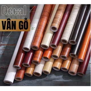 10m Giấy dán tường Vân gỗ tùy chọn màu 💖 NHIỀU MẪU 💖 10m decal Vân gỗ có keo sẵn bóc dán đơn giản