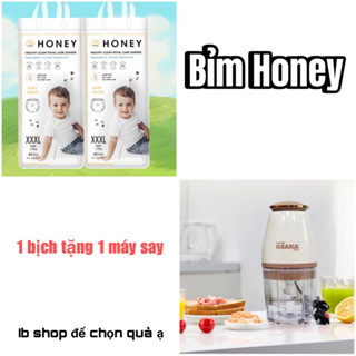 (tạng máy say) Bỉm tã quần/dán Momo Honey dệt tơ tự nhiên NB/S/L54/M60/XL50/XXL48/XXXL4
