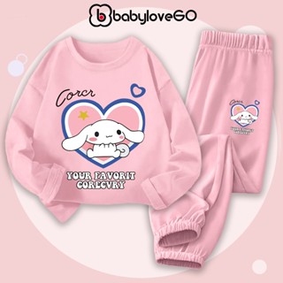  Bộ thu đông dài tay cho bé gái BabyloveGO bộ quần áo trẻ em chất thun cotton BD-RM18 