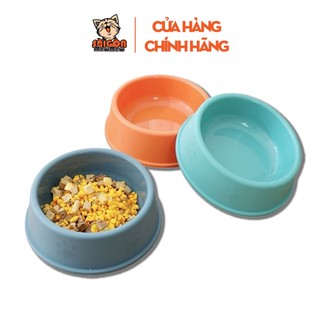 Bát Ăn Nhựa Tròn Cho Thú Cưng – Bát Ăn Chó Mèo Nhẹ, Bền, Dễ Vệ Sinh