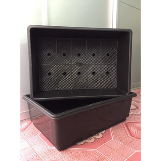 Khay nhựa TRỒNG RAU THÔNG MINH D65cm x R45cm X C21cm HÀNG LOẠI 1 màu ĐEN