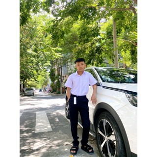 Quần tây học sinh nam cấp 2,3 xanh đen - Đồng phục học sinh cấp 2,3 kiểu Hàn Quốc