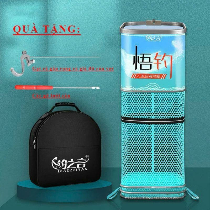 RỌNG ĐỰNG CÁ VUÔNG KHUNG KIM LOẠI SIÊU BỀN