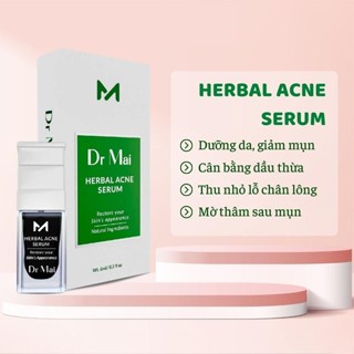 Serum dr mai nguyên chất Herbal Acne Serum 6ml mẫu mới nâng cấp dành cho da dầu mụn xoá thâm