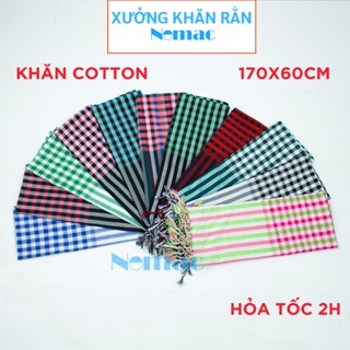 Khăn rằn cao cấp Cambodia KR001 Nomac/ Khăn đi phượt  thời trang nam nữ/ Loại 1, dày dặn, vải mềm