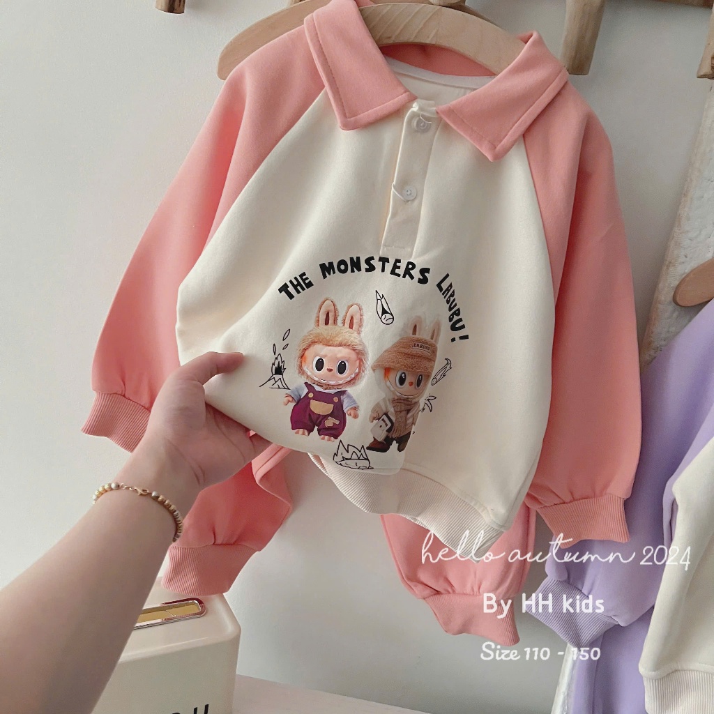 Bộ nỉ bé gái 17-40kg