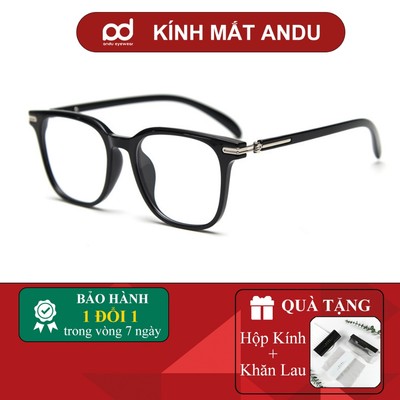 Gọng kính cận thời trang nam nữ ANDU dáng vuông chống tia UV chất liệu nhựa cao cấp - 1338