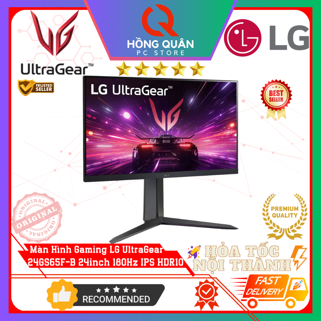 Màn Hình LG UltraGear 24GS65F-B 24inch IPS 180Hz HDR10 1ms GtG FreeSync Chuyên Game New - Hàng Chính Hãng Bảo Hành 2 Năm | BigBuy360 - bigbuy360.vn