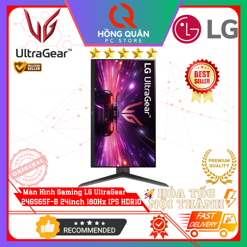 Màn Hình LG UltraGear 24GS65F-B 24inch IPS 180Hz HDR10 1ms GtG FreeSync Chuyên Game New - Hàng Chính Hãng Bảo Hành 2 Năm | BigBuy360 - bigbuy360.vn