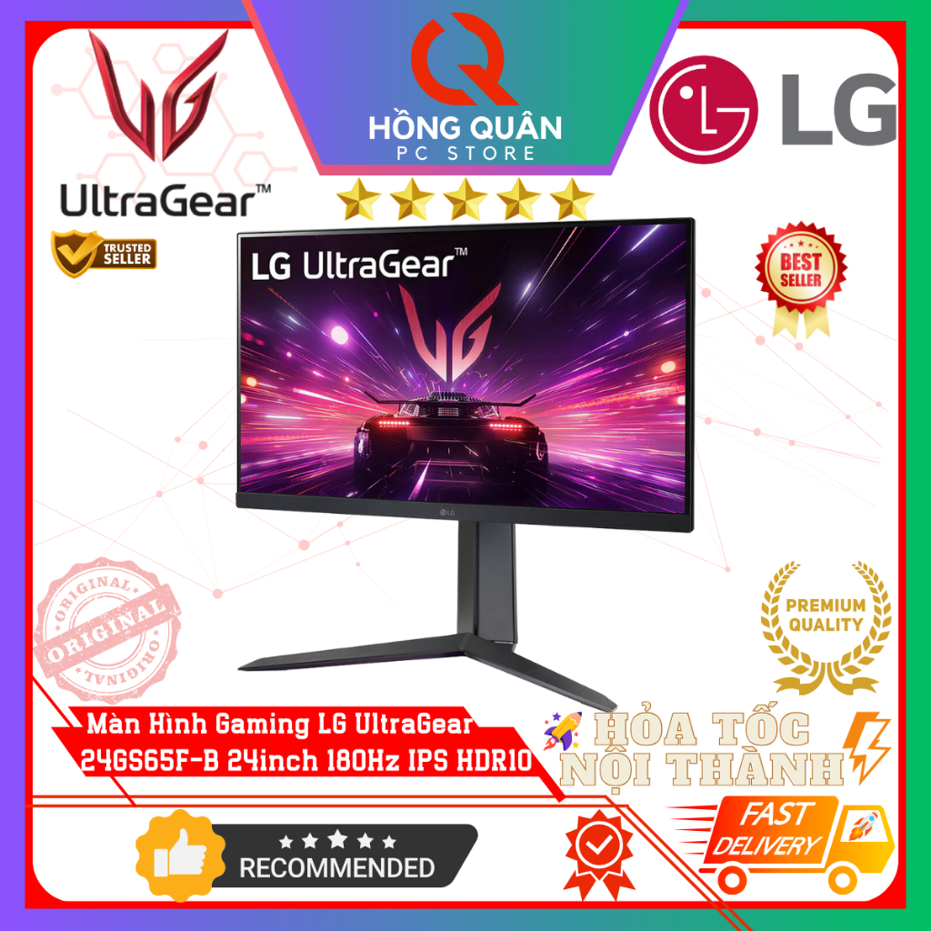 Màn Hình LG UltraGear 24GS65F-B 24inch IPS 180Hz HDR10 1ms GtG FreeSync Chuyên Game New - Hàng Chính Hãng Bảo Hành 2 Năm | BigBuy360 - bigbuy360.vn