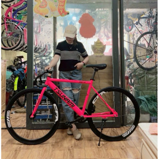 Xe Đạp Thể Thao TSUNAMI Fixed Gear & Single Speed - Khung Thép Hợp Kim 700cc Mới 100%