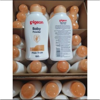 Phấn thơm em bé Pigeon nắp vàng Chính hãng 100gram
