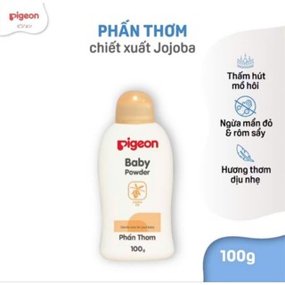Phấn thơm em bé Pigeon nắp vàng Chính hãng 100gram