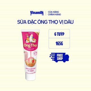 6 Tuýp Sữa Đặc Có Đường Ông Thọ vị dâu - Tuýp 165g