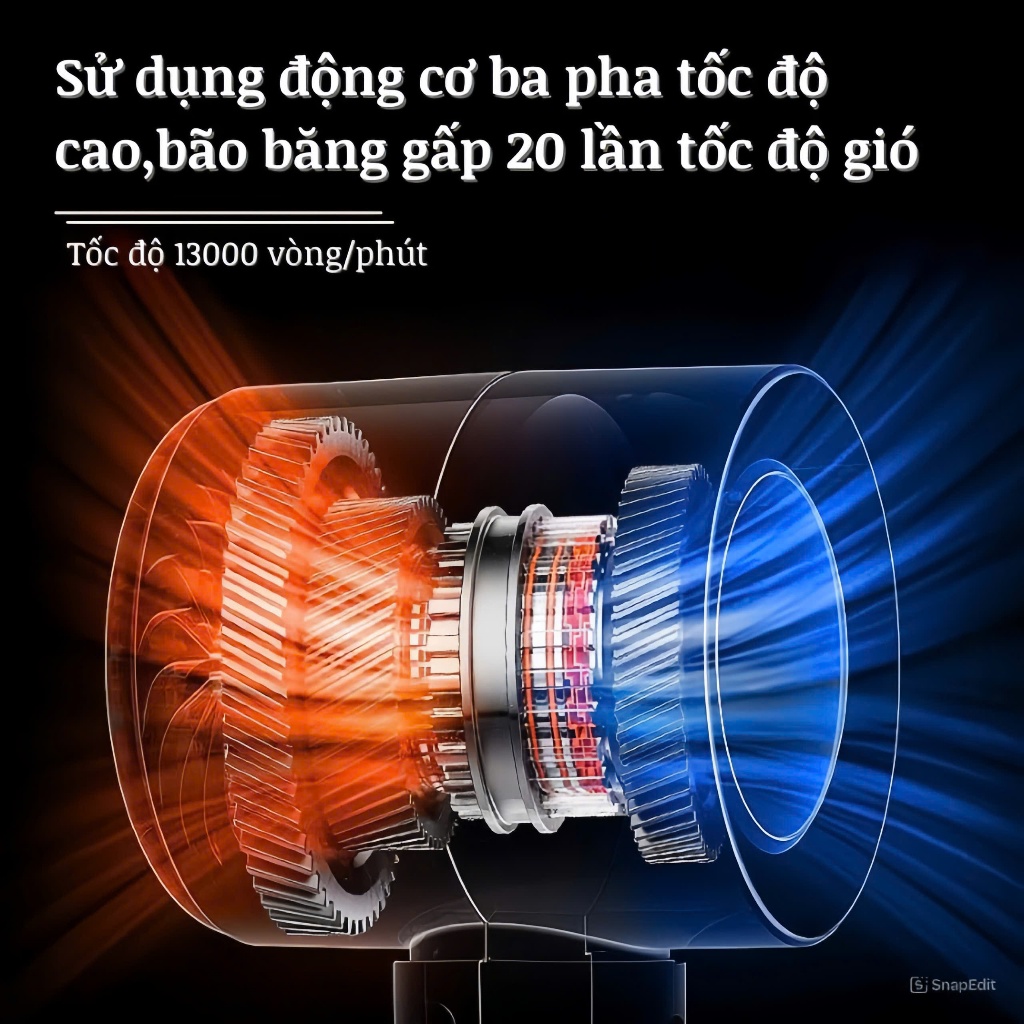 Quạt cầm tay HSON 100 cấp độ gió, Quạt tích điện mini pin cao 5 000 mah hiển thị led, tuabin gió mạnh, dùng lâu | BigBuy360 - bigbuy360.vn