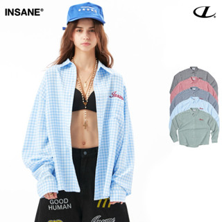 Áo Sơ Mi INSANE Tay Dài Unisex Vải Cotton | CHECKED SHIRT
