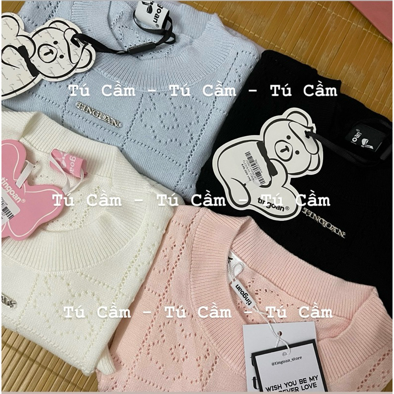 ÁO LEN DẬP HOA FLOWER TOP TI NGOAN (NEWTAG) | BigBuy360 - bigbuy360.vn