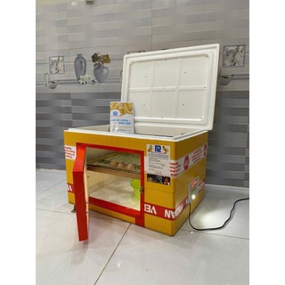 MÁY ẤP TRỨNG THÙNG XỐP, LOẠI 100 TRỨNG ĐẢO TỰ ĐỘNG, TỶ LỆ NỞ TRÊN 95%. MÁY ẤP TRỨNG PHI LỘC