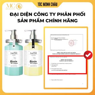 Dầu gội xả LacTus season 650ml dầu gội đầu sạch gàu Lac Tus season QH Biotin Collagen phục hồi tóc hư tổn, dưỡng ẩm.