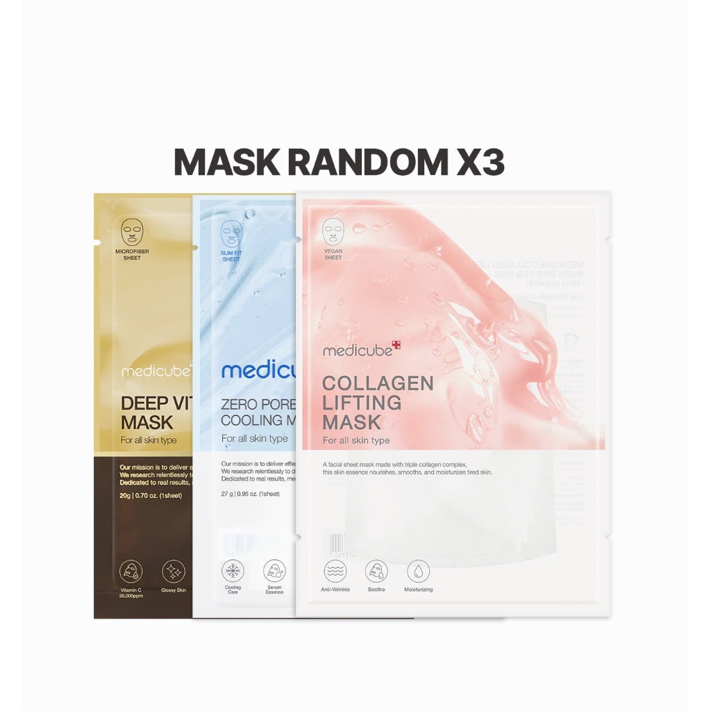 [QUÀ TẶNG KHÔNG BÁN ] SET 3 Mặt nạ random ngẫu nhiên