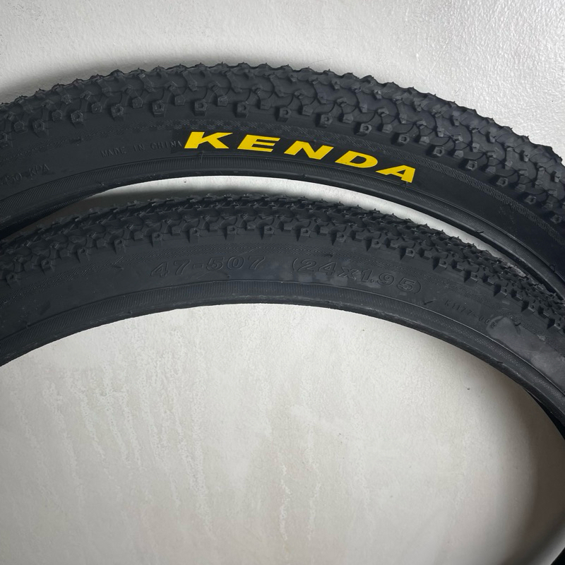 ( bao giá) Lốp vỏ ruột săm KENDA 24x195 chữ vàng nhập khẩu cao cấp bám đường tốt cho xe đạp MTB size