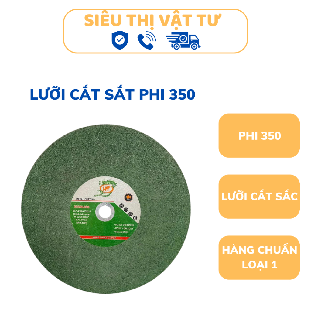 ĐÁ CẮT SẮT-  LƯỠI CẮT SẮT PHI 350 - CẮT SẮT, CẮT INOX