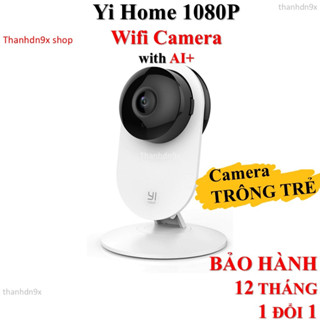Camera wifi trông trẻ Yi Home, Full HD 1080p, tích hợp AI, bản quốc tế Global xiaomi xiaoyi an ninh báo chống trộm