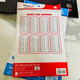 Tập kiểm tra Cấp 1, GIấy kiểm tra có ô ly cho học sinh cấp 1 giá rẻ