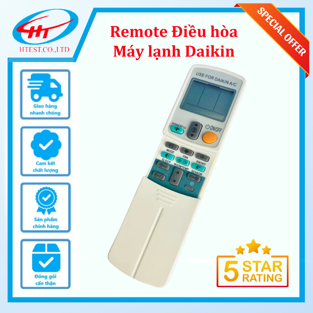 Remote Điều Hòa Máy lạnh Daikin ARC433A46 Grade A