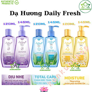   HCM  Dung dịch vệ sinh phụ nữ Dạ Hương Daily Fresh  Total Care   Moisture   Dịu nhẹ  chăm sóc toàn diện dưỡng ẩm NEW 
