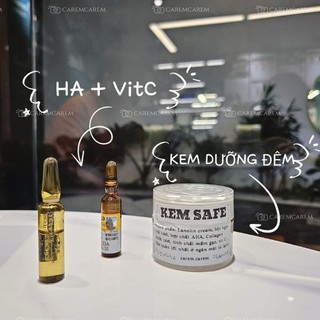Serum VitC dạng ống chống oxy hoá làm sáng da tăng bảo vệ kem chống nắng by caremcarem