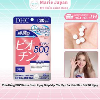 Viên Uống DHC Biotin Giảm Rụng Giúp Mọc Tóc Đẹp Da DHC Sustained Release Biotin Nhật Bản Gói 30 Ngày