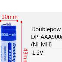 BỘ 4 PIN ĐŨA SẠC AAA 900MAH DOUBLEPOW
