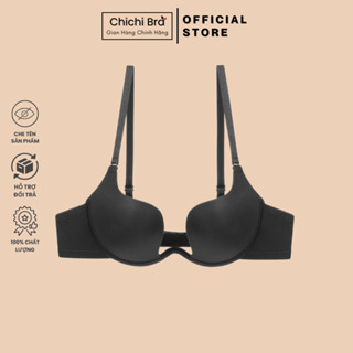 Áo Ngực Nữ Nâng Ngực Có Gọng Mặc Áo Hở Lưng Đệm Áo Dày 2.5cm Xẻ Ngực Xâu Tạo Khe Tự Nhiên Chichi Bra 7k