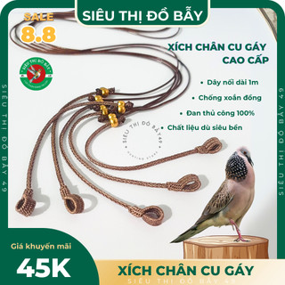 Xích chân chim cu gáy cao cấp, tết thủ công, chống xoắn đồng - sieuthidobay