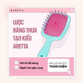 Lược Chài Chuyên Dụng Cho Tóc Xoăn, Tạo Phồng Tóc Xinh Xắn ARETTA