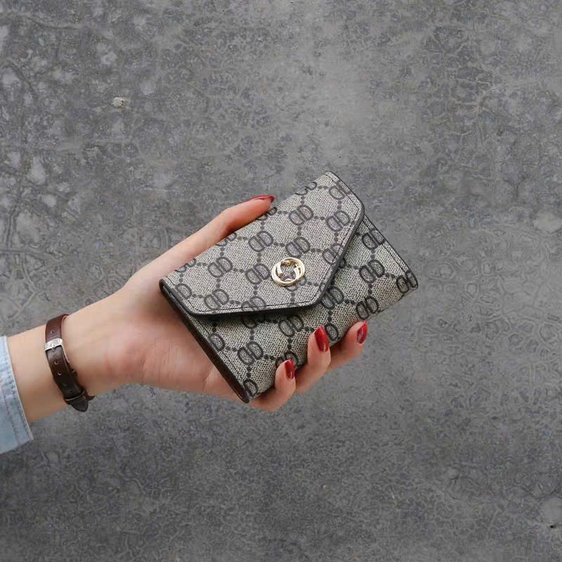 Ví nữ đẹp mini ngắn cầm tay nhỏ gọn dễ thương cute nhiều ngăn bỏ túi thời trang cao cấp giá rẻ VN15 | BigBuy360 - bigbuy360.vn