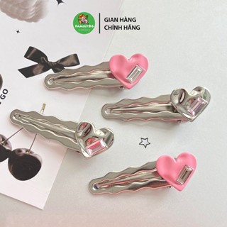 Kẹp Tóc Mỏ Vịt Kim Loại y2k, Kẹp Tóc Ngôi Sao Hàn Quốc Mái Gáy Sau Mini Đính Đá Cute