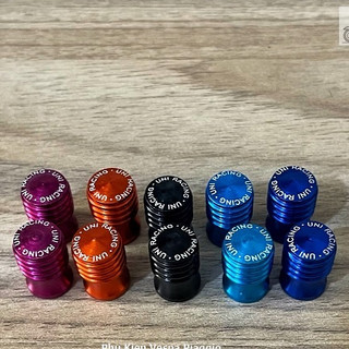 Ốc Chụp Van Vòi nhôm CNC Cho Xe Máy, van nhôm màu uniracing