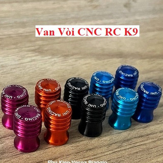 Ốc Chụp Van Vòi nhôm CNC Cho Xe Máy, van nhôm màu uniracing