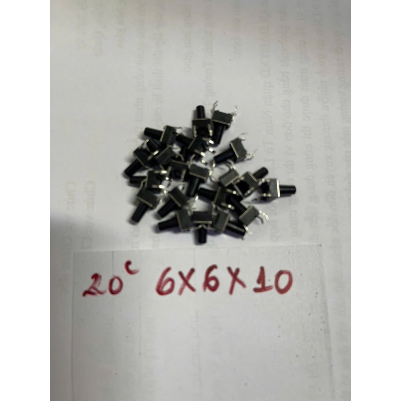 20 công tắc chíp 4 chân 6x6x10