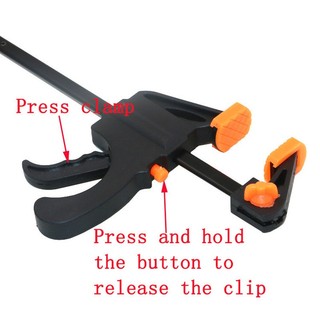 Kẹp gỗ đa năng pistol grip 4/6/8 inch, siết nhanh, chống trượt, thép không gỉ