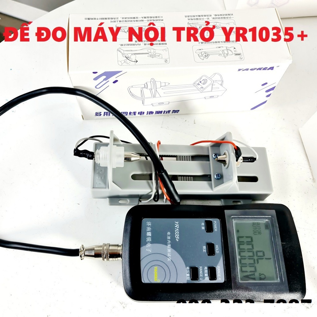 ĐẾ ĐO, KẸP CÁ SẤU máy đo nội trở  YR1030+ và YR1035+ ,  Hãng Yaorea, mới.