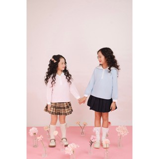 Áo sơ mi cổ thuỷ thủ dài tay bé gái 2024 - Ami Top |Little PInk|