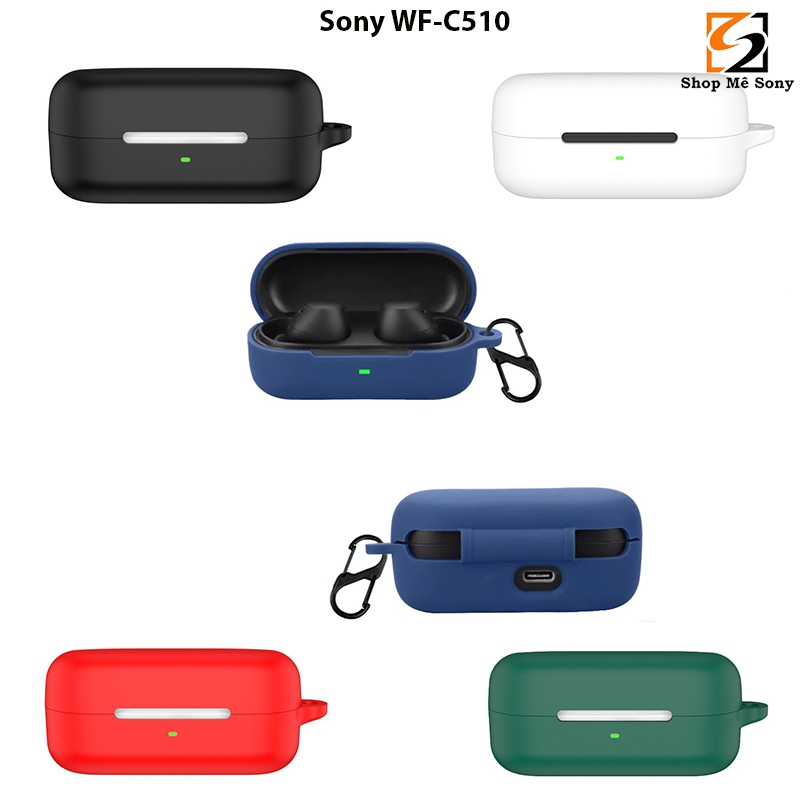 Case vỏ bảo vệ tai nghe Sony WF-C510 kèm móc treo